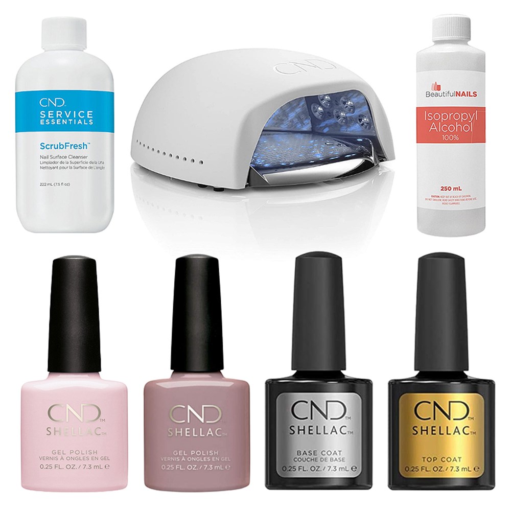 CND Shellac Starter-Up Kit Inc- Field Fox + Beau - - Salon First